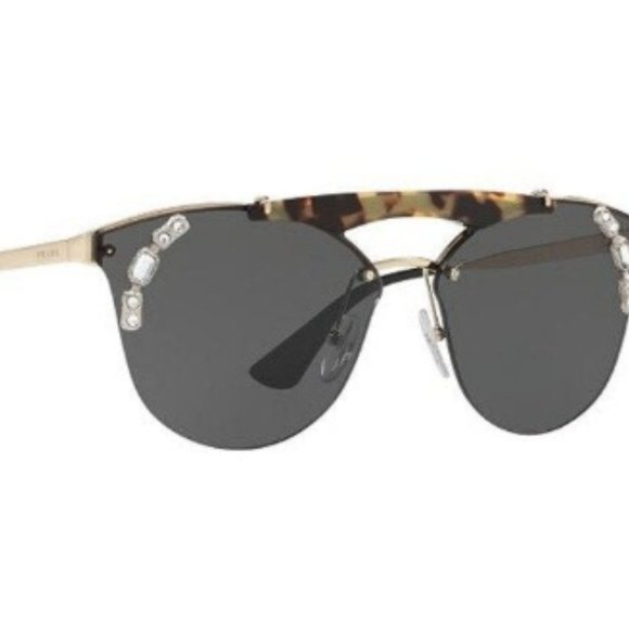SOLD ! PRADA ORNATE JEWEL CAT EYE SUNGLASSES - Picture 7 of 8